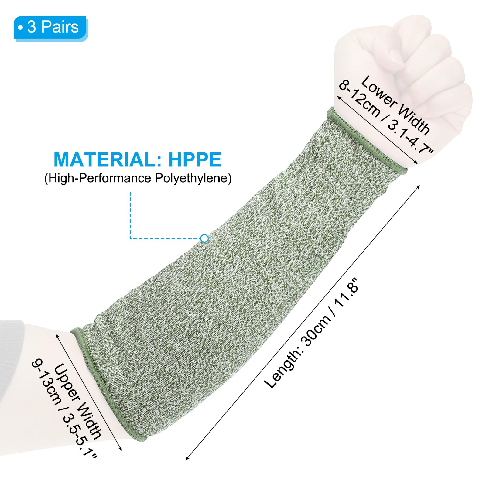 PATIKIL 12 Inch Cut Resistant Sleeve - Image 2