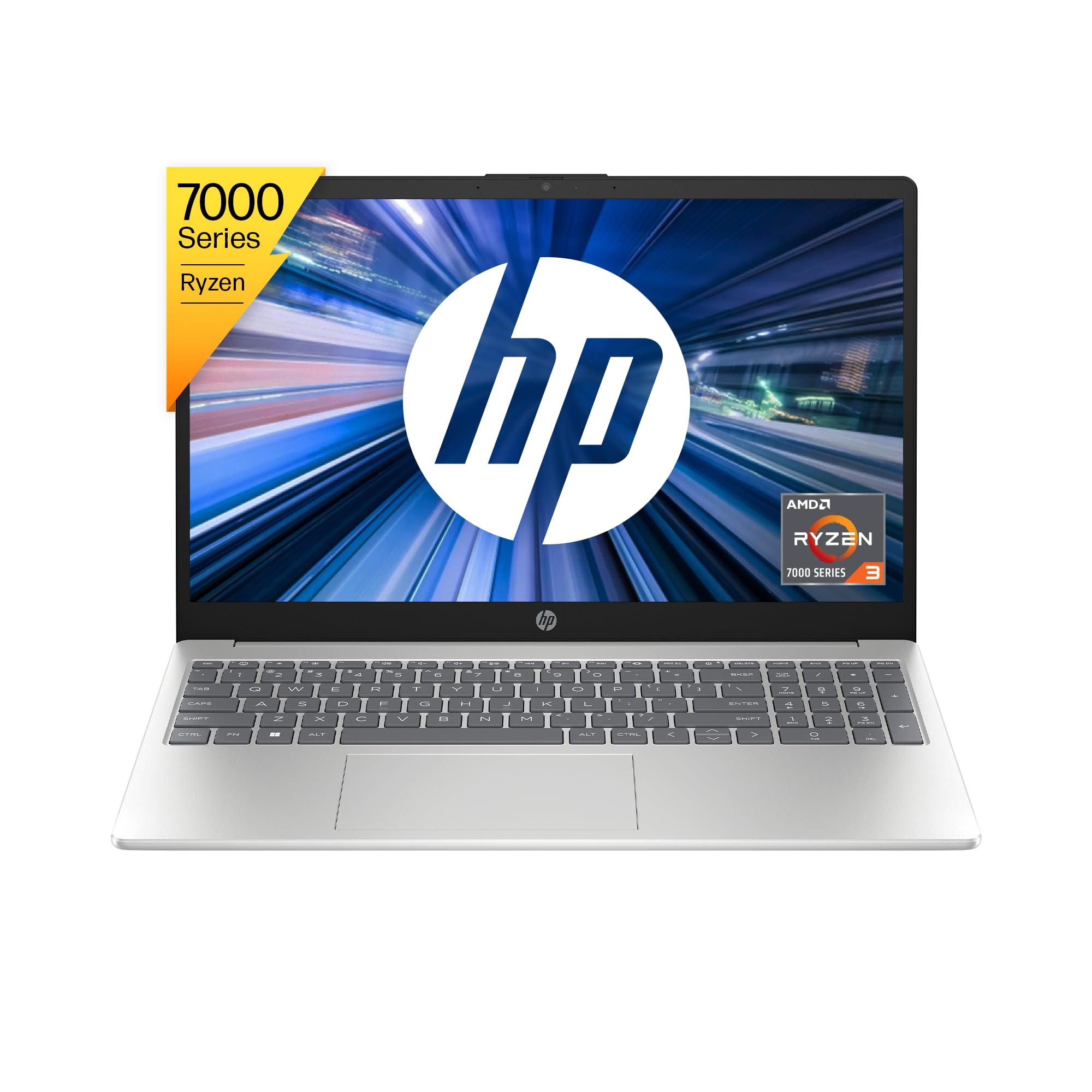 Refurbished) HP Laptop 15, AMD Ryzen 3 7320U, 15.6-inch (39.6 cm