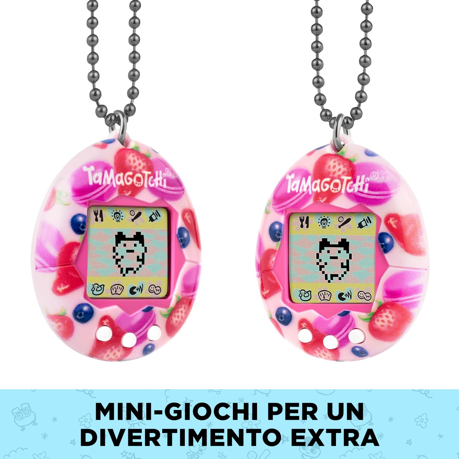 Tamagotchi Original Bandai Berry Delicious Virtual Pet LCD Screen Interactive Game Italian