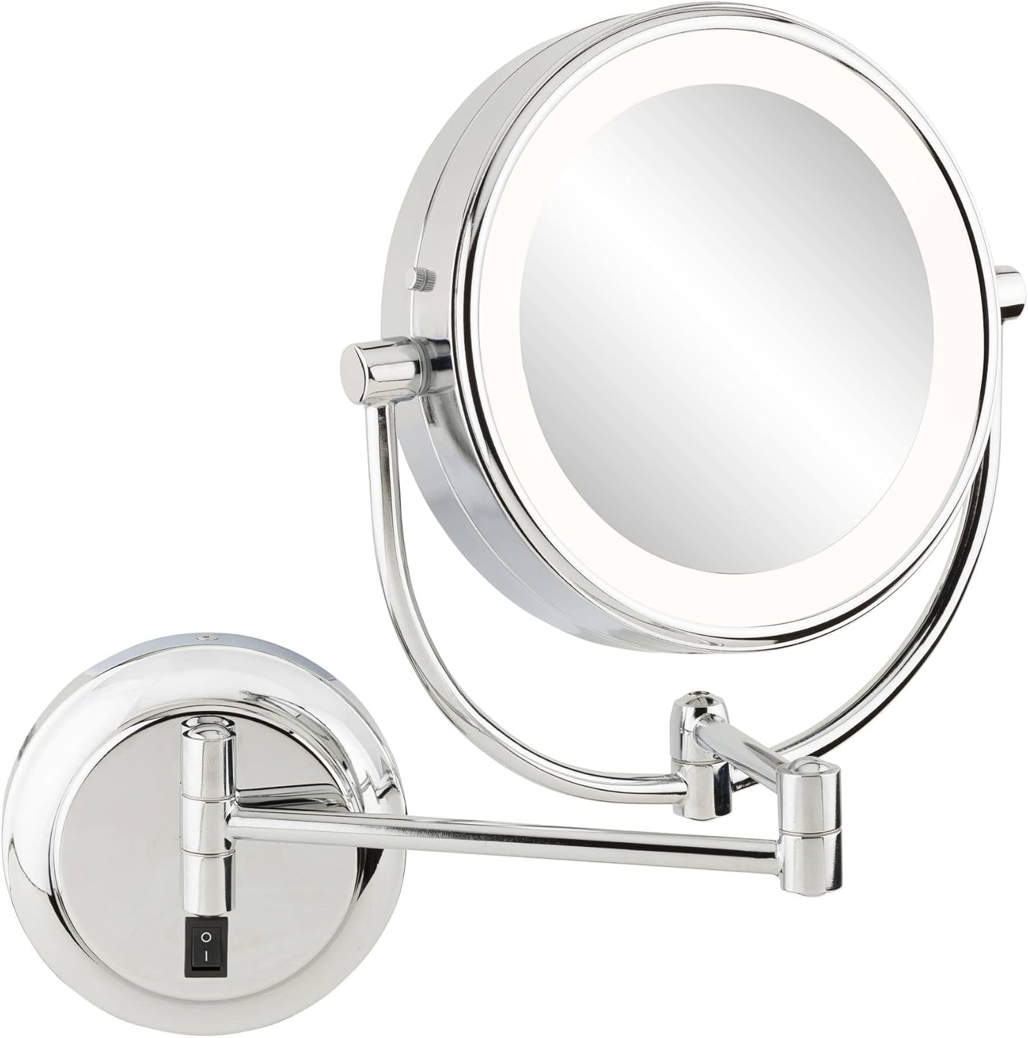 Kimball & Young NeoModern Chrome LED Lighted Magnified