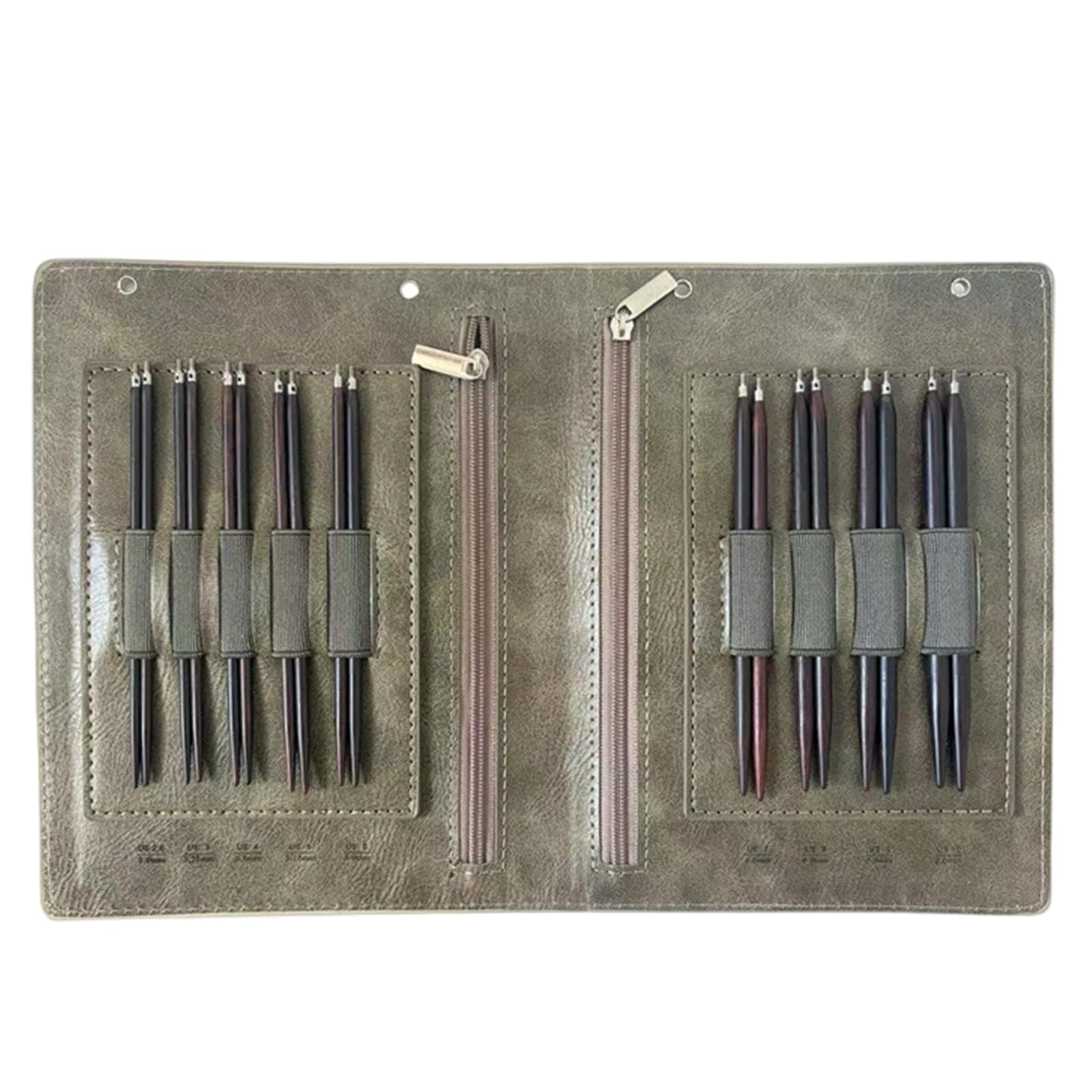 Yarn Stricknadel Set, austauschbare runde Holznadeln, 9 Paar mit 3 mm–6 mm Größen für Strickprojekte zu Hause