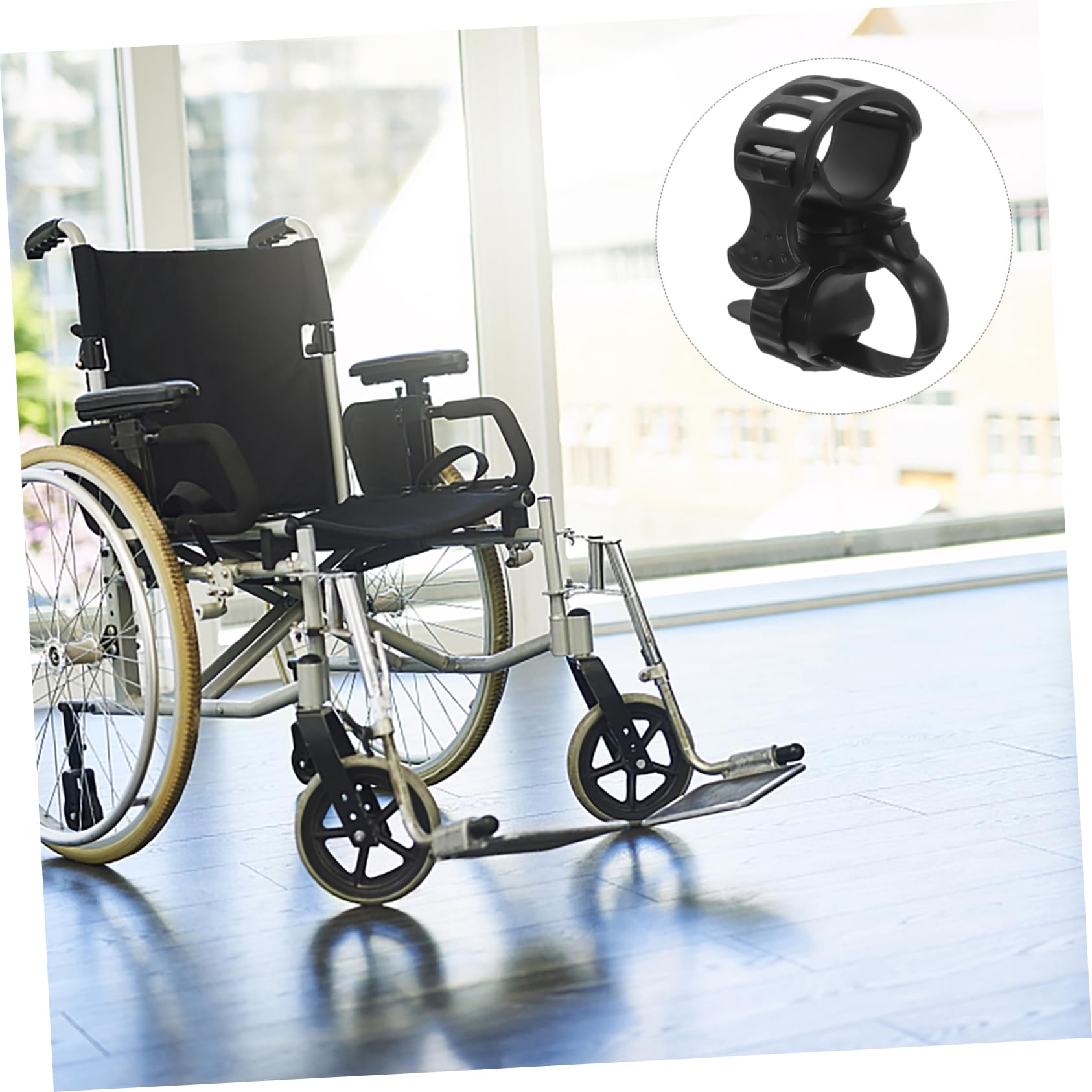 HAPINARY 2sets Electric Scooter Cane Holder Wheelchair Cane Rack Wheelchair Holder 2pcs*2