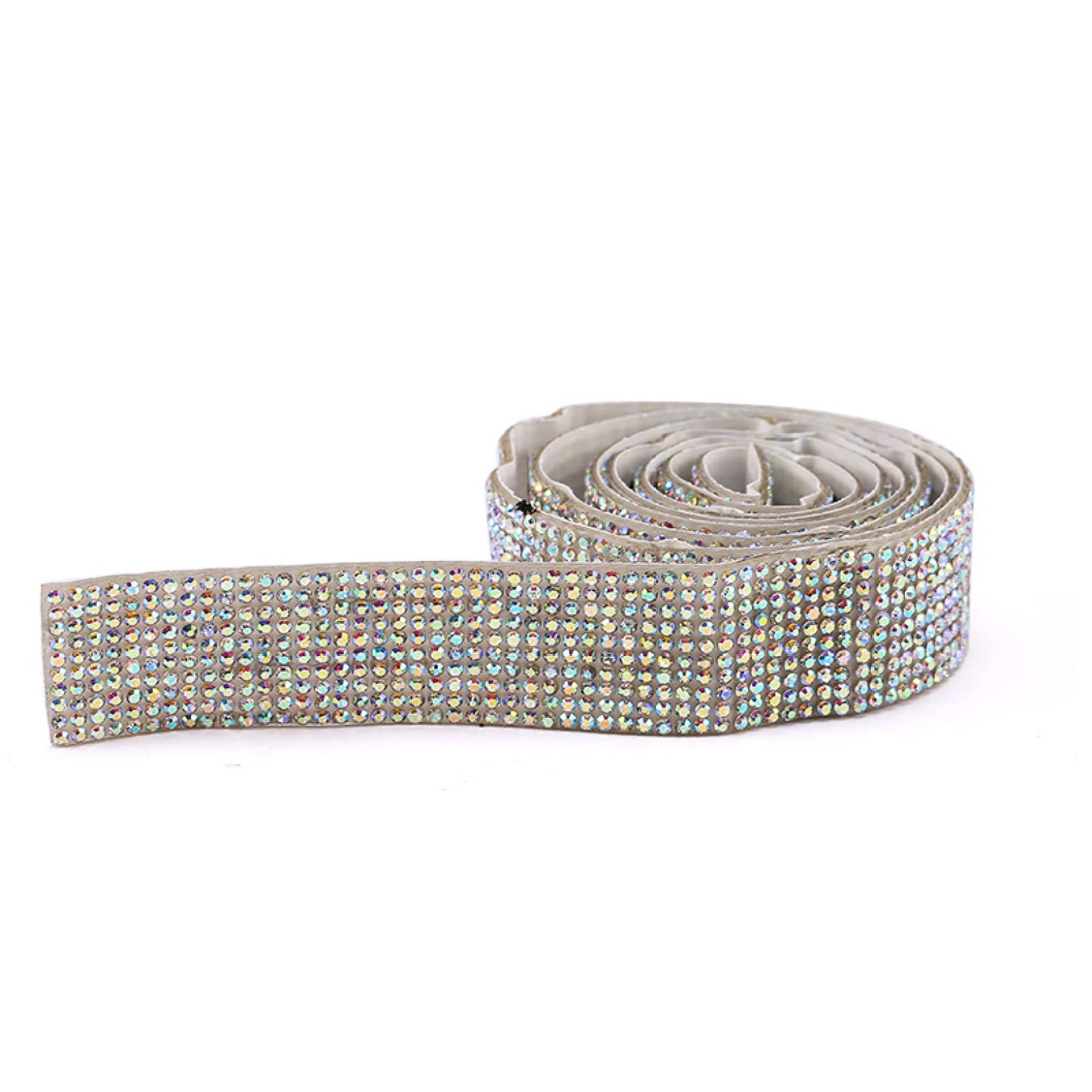 ACiyD Yard Strass Trim Selbstklebend Glitzer Kristall Band Band Kette DIY Strass Band Trim für Auto Telefon Dekorationen (Color : 27mm Crystal Yellow, Size : 1 Yard) (14mm Crystal Clear 1 Yard)