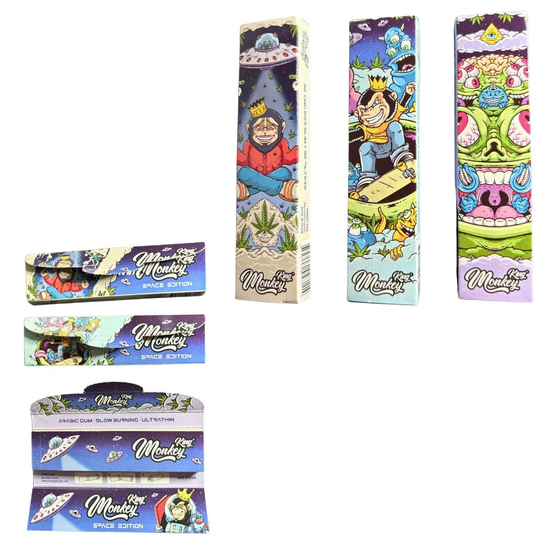 Monkey King Space Edition Ultra Thin Kingsize Papers & Tips (10 Booklets)