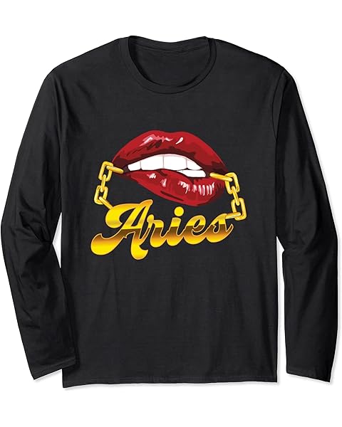Aries Zodiac Sign - Astrology Symbol Astrologer Horoscope Long Sleeve T-Shirt