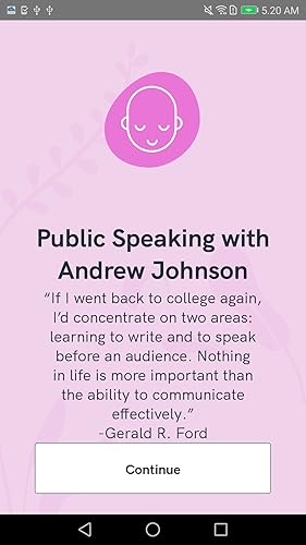 Public Speaking with Andrew Johnson