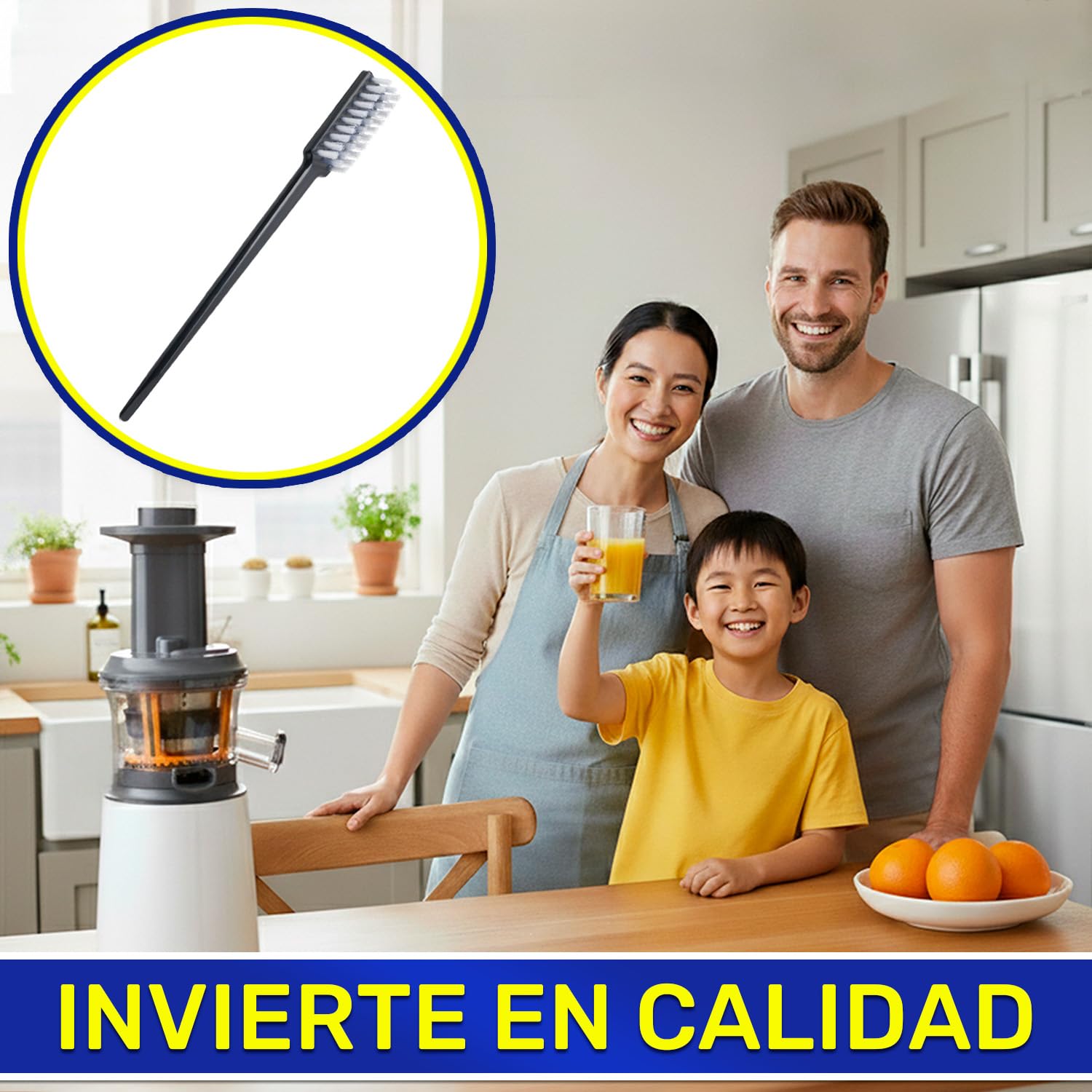 Cepillo Limpieza para Exprimidor de Naranjas Electrico con Código Original KW716249 para Kenwood JMP600WH - Garantía de 10 Años - MONTERAL