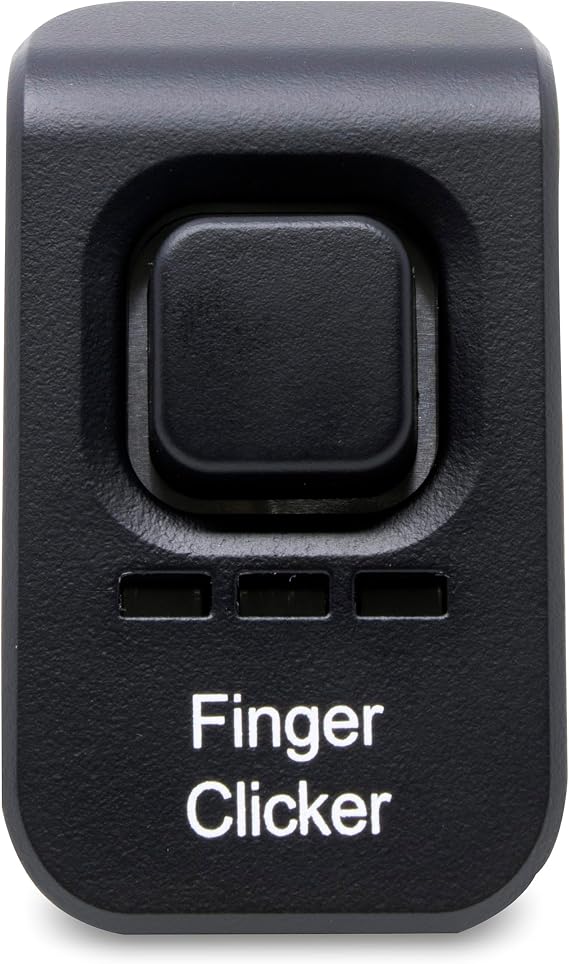 E-Collar Educator FT-330 Finger Clicker Dog Training Tool, Red | 4 Adjustable Sound Levels, Velcro Finger Strap, Manual Clicker for Dog Training, Red