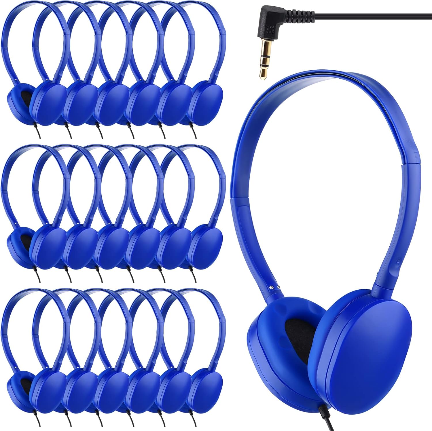 Konohan 18 Pack Class Set Headphones for Students Bulk...