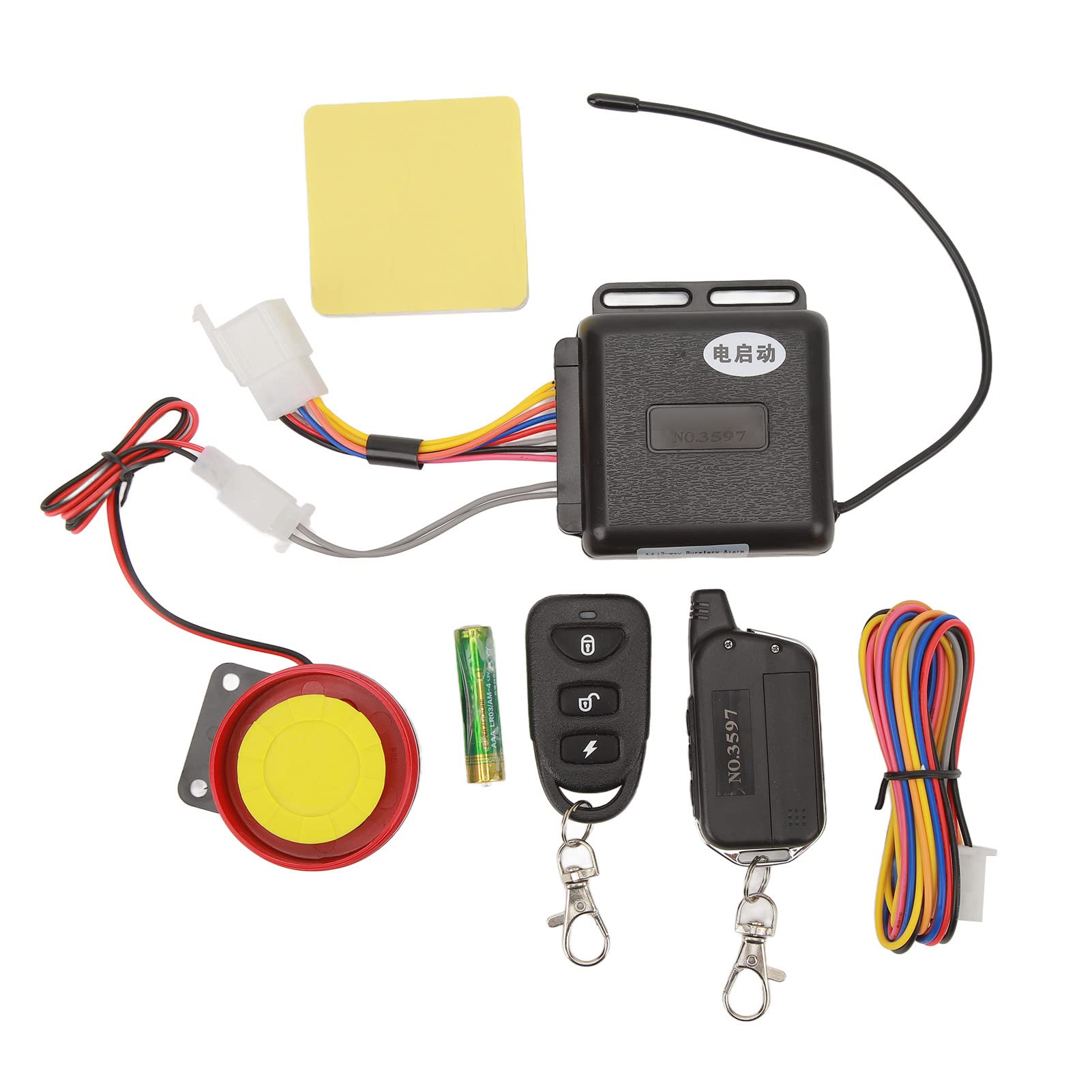 Alarma de Seguridad con Control Remoto, de Alarma Bidireccional de Alta Sensibilidad de 4 Botones para Motocicleta Fácil de Operar para Scooter