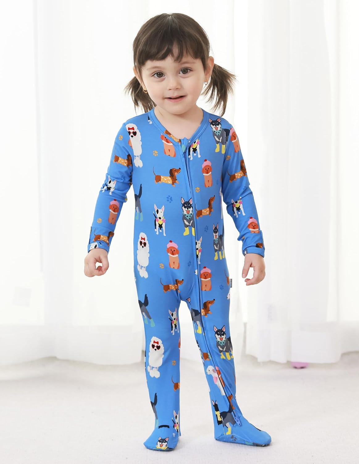 Baby Footie Romper Pajamas Unisex Newborn Infant Pjs Soft Rompers Viscose from Bamboo Sleepwear