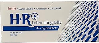 HR Pharma "One Shot" Sterile Lubricating Jelly, 5 gram per unit, Box of 144