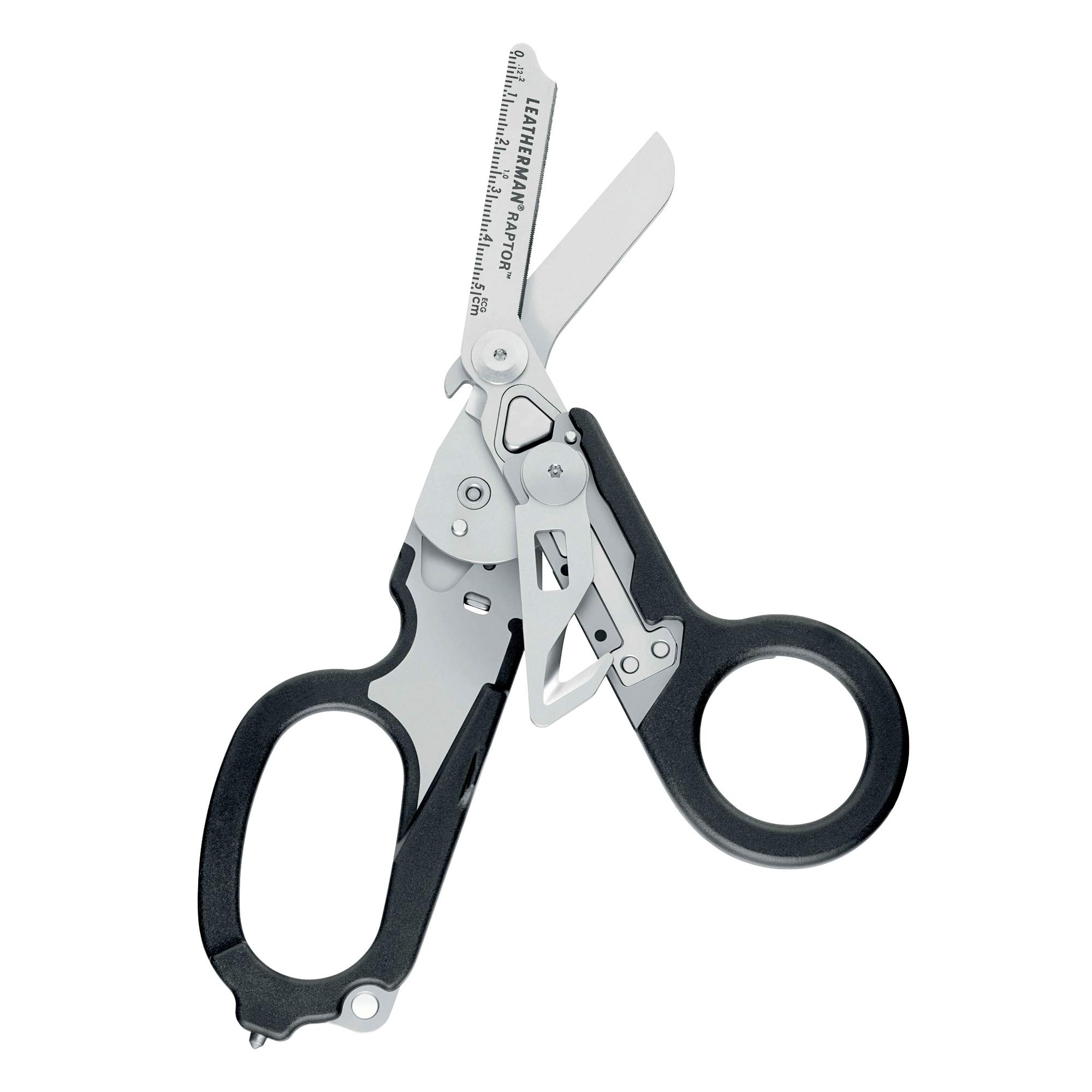 LEATHERMAN, Raptor Emergency Response Shears with Strap Cutter and Glass Breaker, Black with MOLLE Compatible Holster