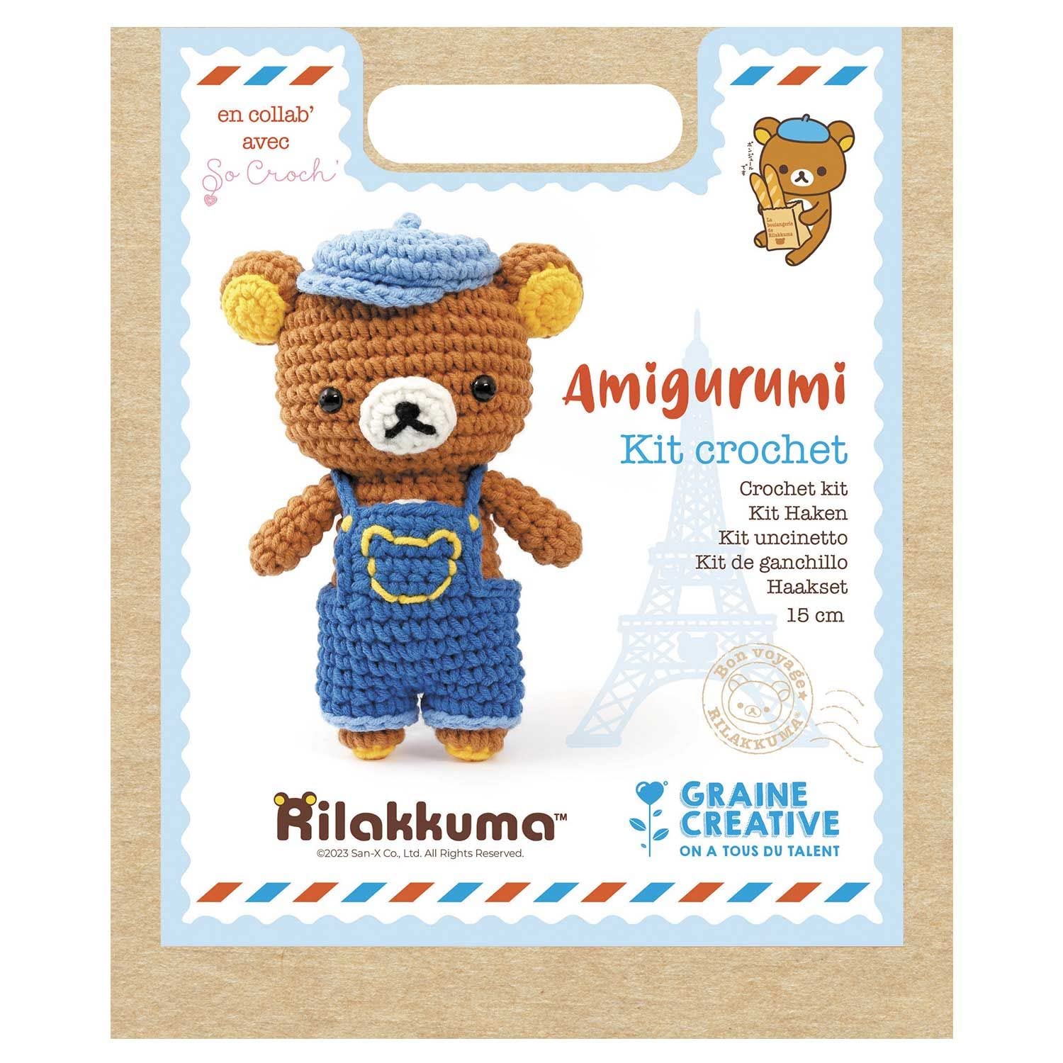 Peluche de Ganchillo My Amigurumi - Rilakkuma Mono