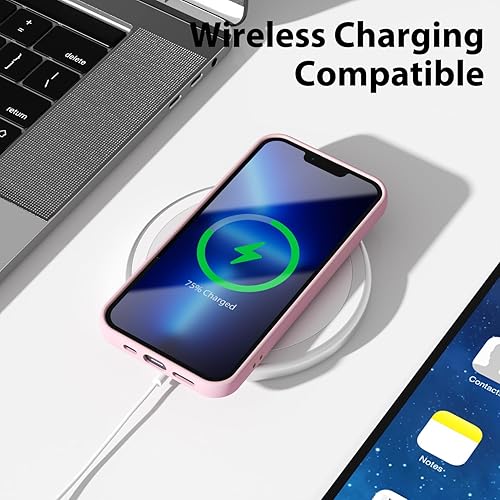 Miniatura 7 de oakxco Funda para iPhone 13 Pro Max de silicona líquida, bonita funda delgada y delgada de goma suave de TPU para mujeres y niñas, diseño estético,