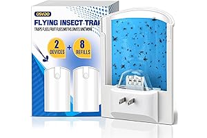 Bug Mosquito Trap: Indoor Flying Insect Trap with UV Light and Refills