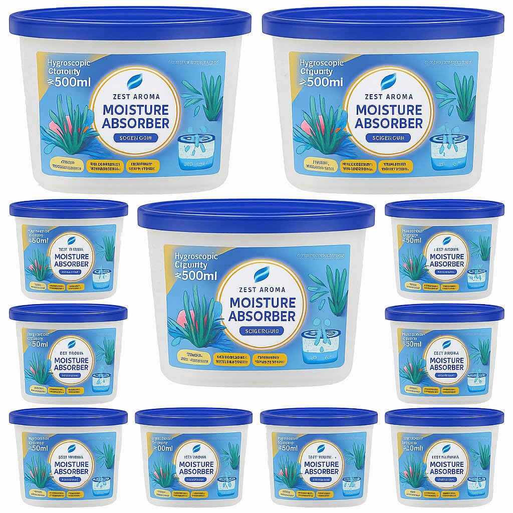 Faboer Ocean 10 X Dehumidifier Interior Damp Trap Mould Moisture Mildew Remover Caravan Home (Ocean)