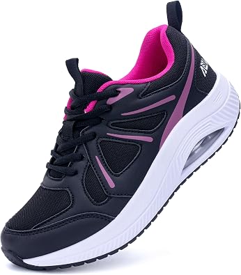 MEHOTO Wide Walking Shoes Women Arch Support Orthotic Tennis Sneakers for Plantar Fasciitis Foot Knee Pain Relief Size 6-11