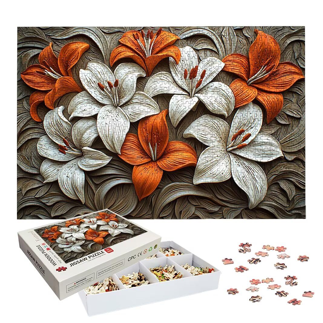 Puzzle Giglio, Puzzle 1000 Pezzi per Adulti, Regalo Donna/Uomo -2293