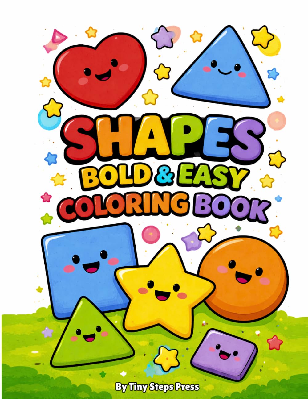 Shapes Bold & Easy Coloring Book: Simple Big Shapes for Toddlers and Preschool Kids | Fun & Easy Coloring Pages for Ages 2–5