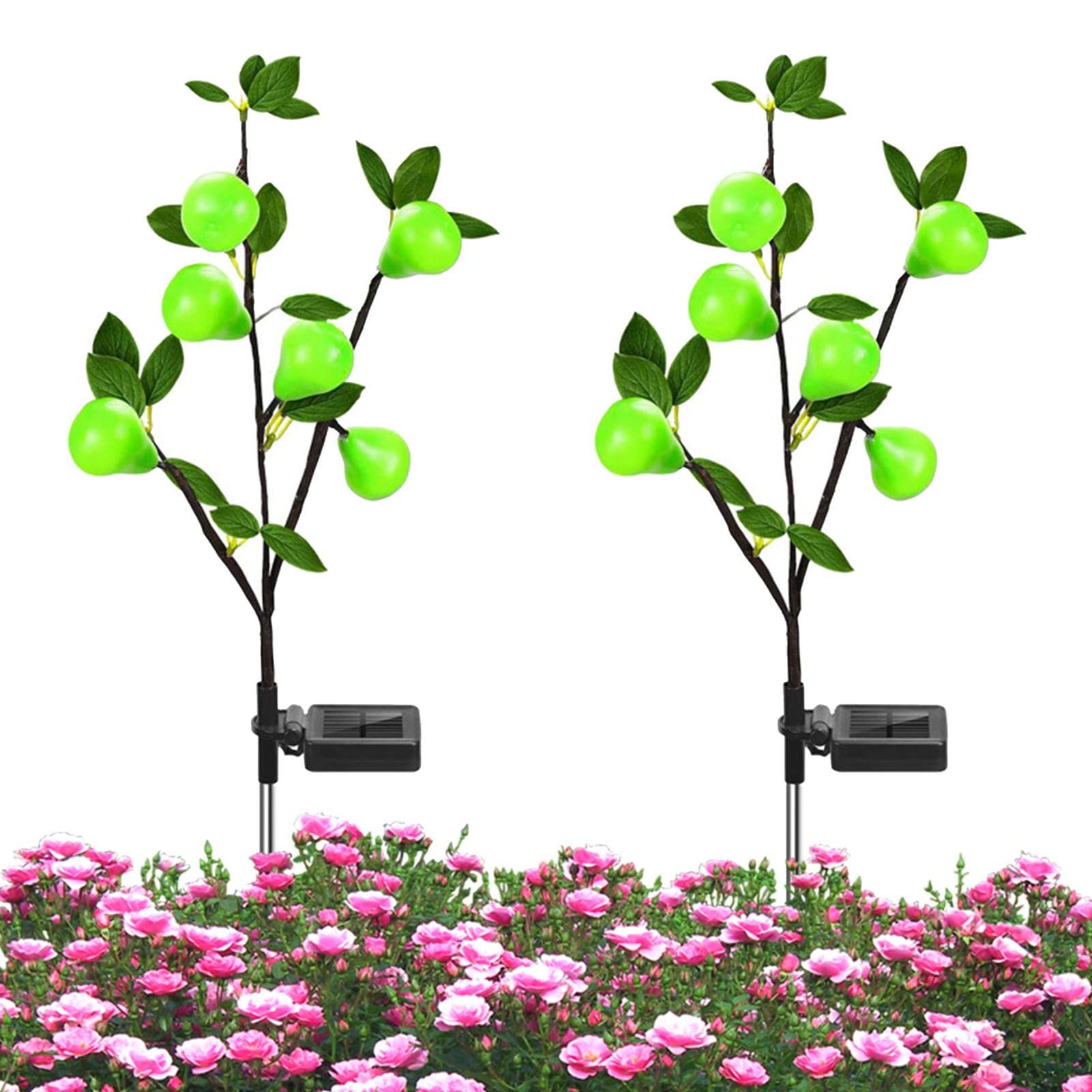 Garden Solar Lights | Solar Pathway Lights - Auto On/Off Waterproof Landscape Lights for Outdoor Path, Sidewalk, Driveway or Walk Way Lear-au