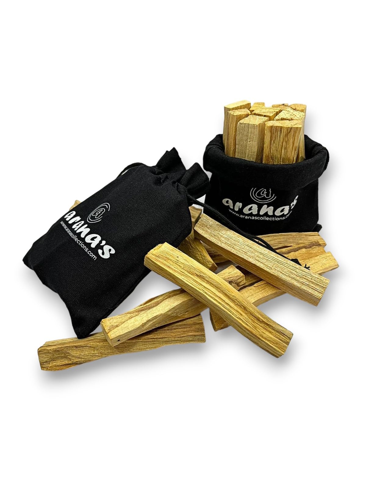 arana's - Palo Santo Natürlicher Räucherstäbchen, 100 % natürliches Holz aus Peru, entfernt negative Energien, um Positive anzuziehen, Palo Santo zum Brennen, Glücksbringer (1 Kilo)