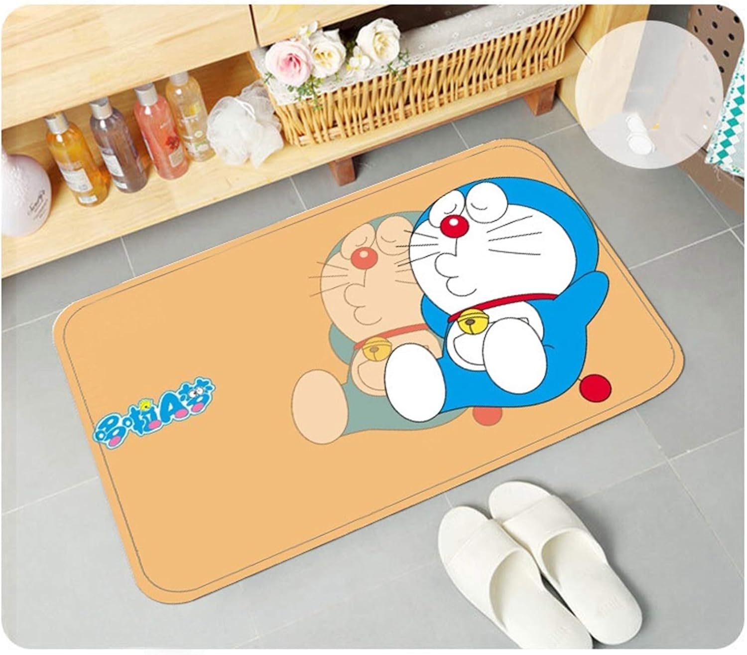 Amazon 桜子の店 ドラえもん トイレマット セット トイレカバーパッド フットパッド 滑り止めパッド 3点セット ドラえもんa トイレマット タンクカバー ホーム キッチン オンライン通販