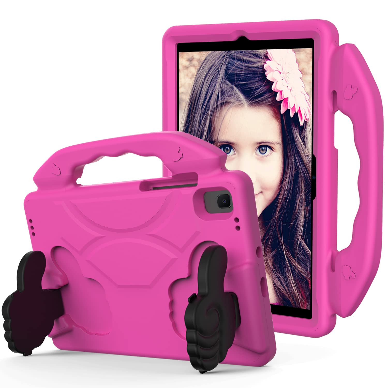 AVAKOT Shockproof Case for Lenovo Tab M10 HD 10.1" 2019 (TB-X505F),Kids Friendly Lightweight Convertible Handle Stand Proctive Cover for Lenovo TAB M10 HD 10.1" TB-X505F/X505X-Rose