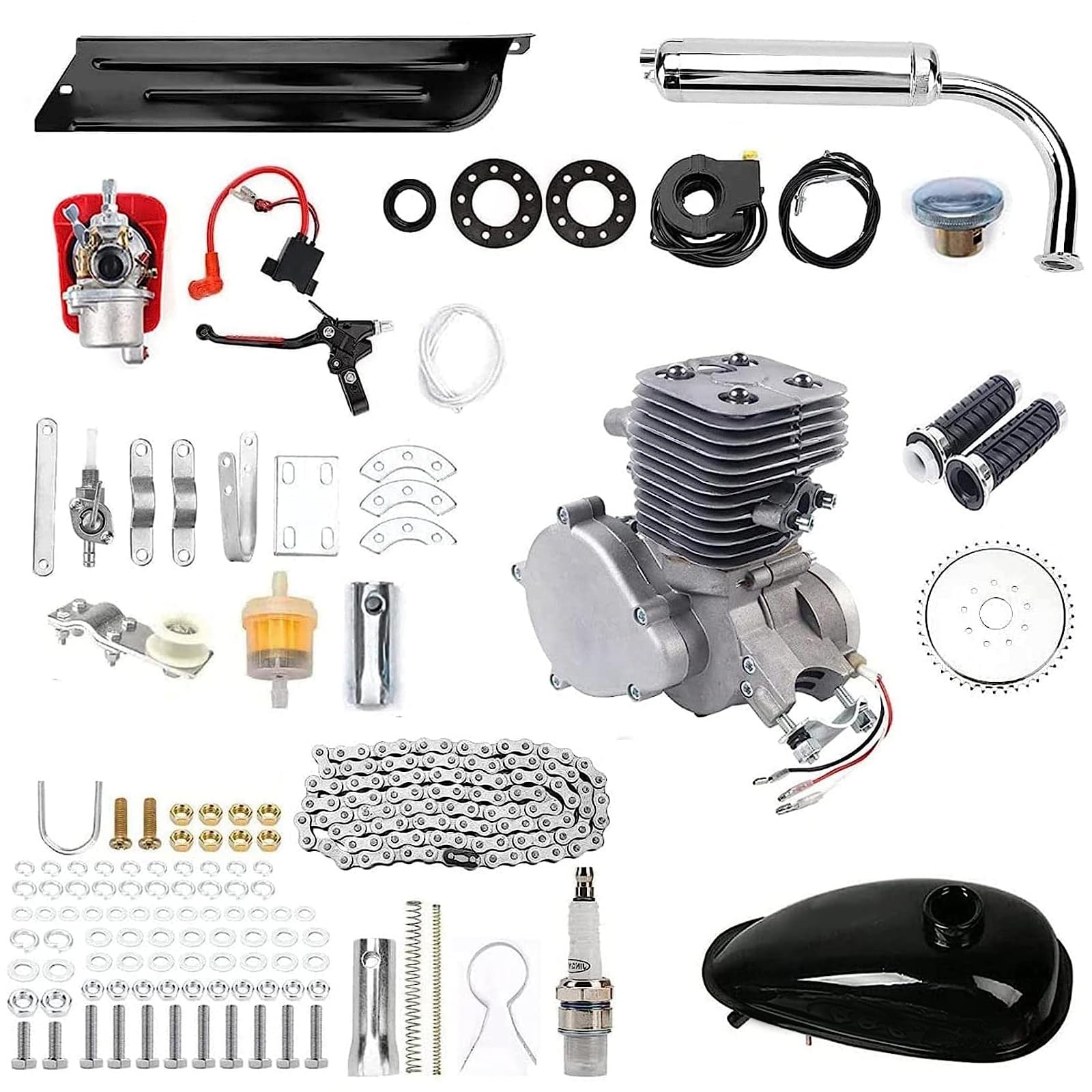 Buy DDBESSIC 100cc Bicycle Engine Kit 2 Stroke Upgraded Bicycle Motor