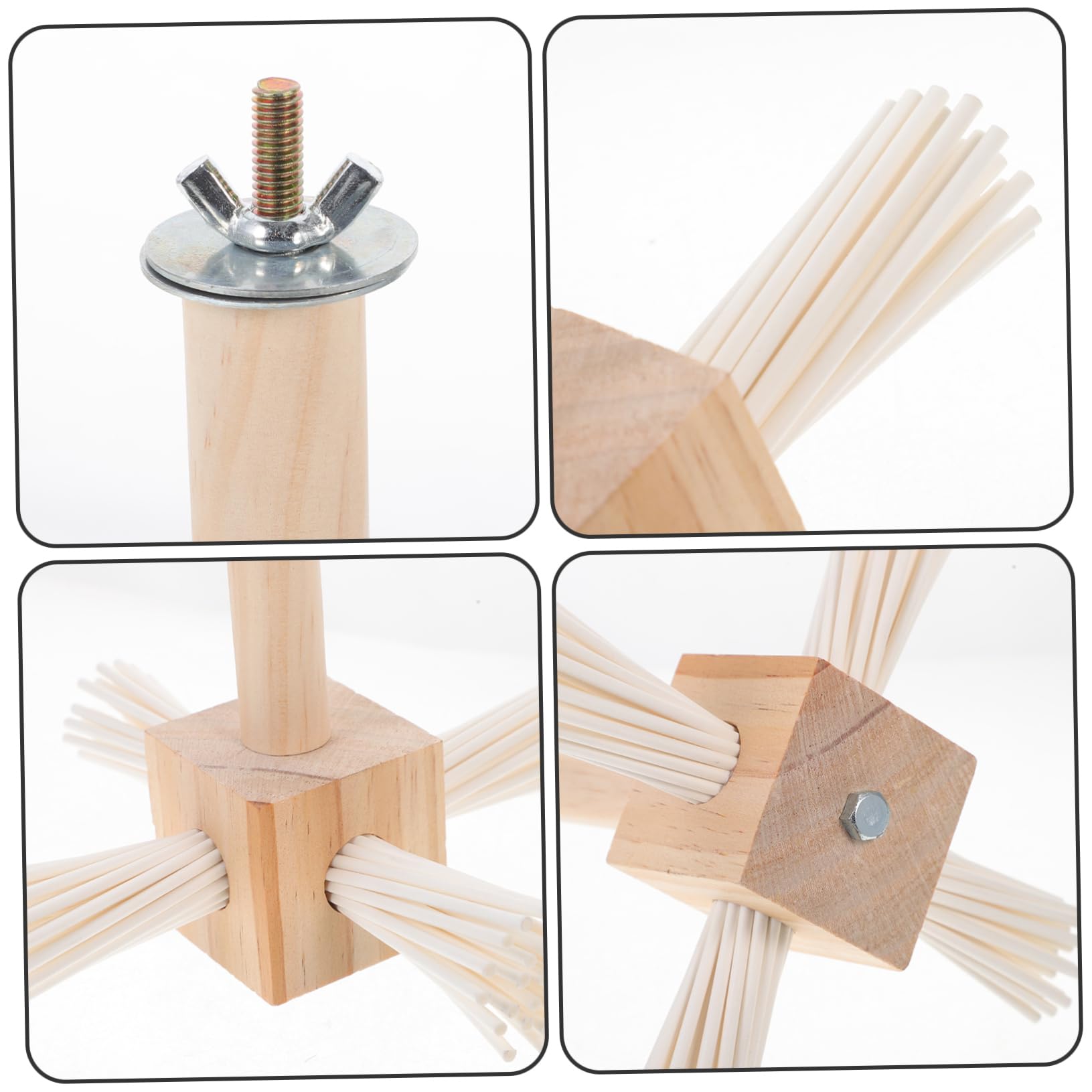 POPETPOP 4 Perchas para Pájaros Soporte para Pájaros Juguete para Loros Percha De Madera Juguetes para Periquitos Jaula para