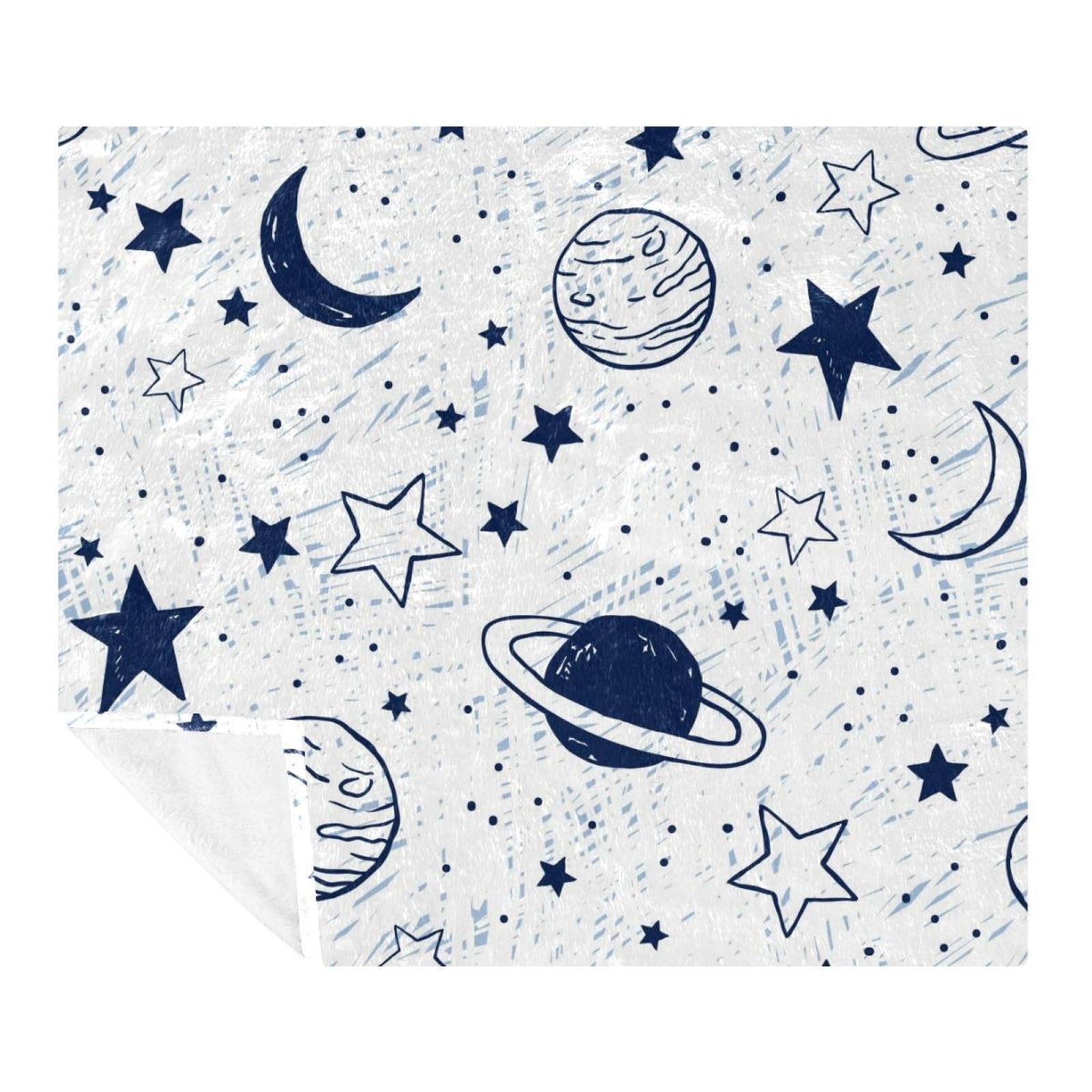 Couverture douce Doodle en microfibre légère pour un sommeil confortable en voyage