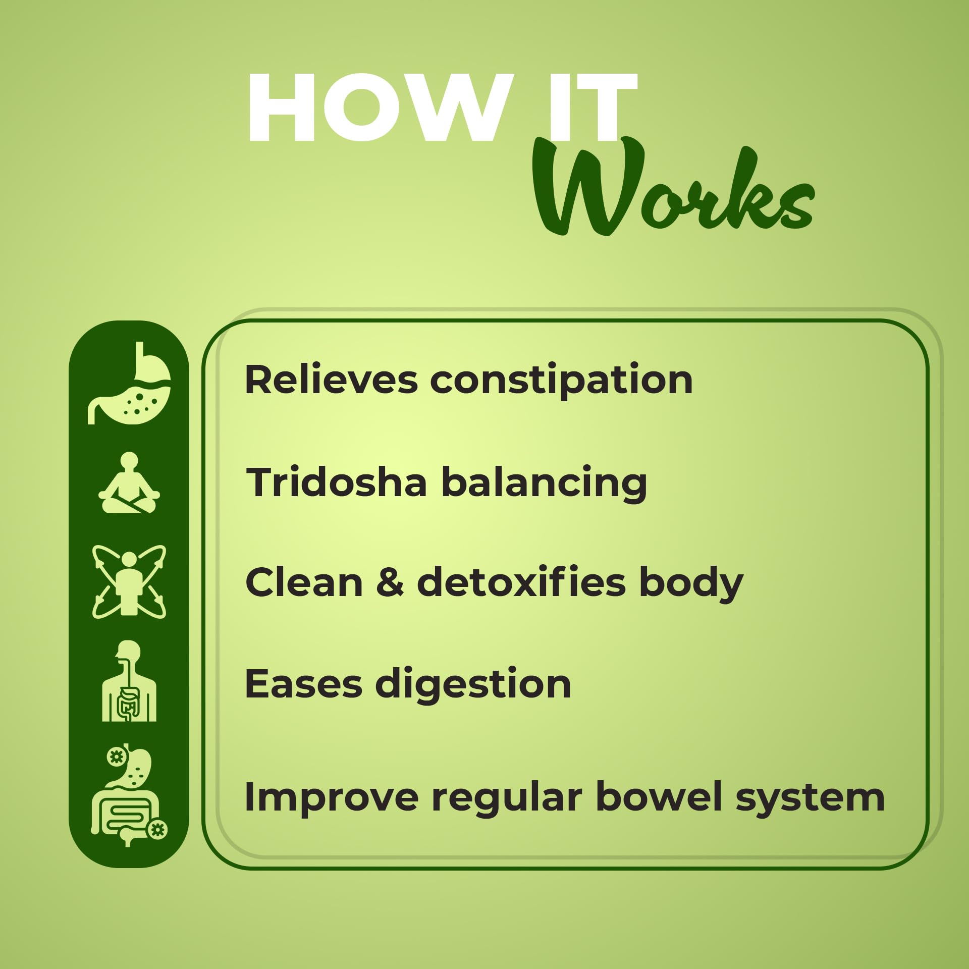 Vaidban Triphala Fine Powder/Churna - Migliora la digestione (120 Gm)