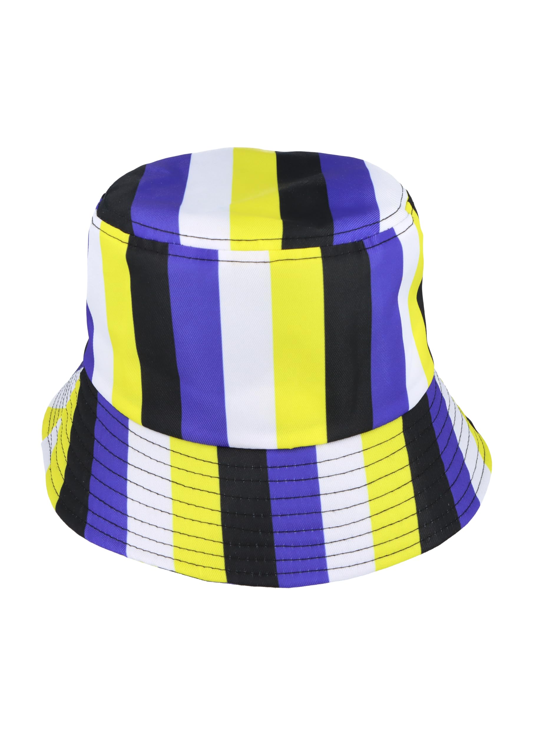 Henbrandt Unisex Multicolour Non-Binary Adult Non-Binary Pride Bucket Hat - Lgbtq+ Pride Accessory - Wide Brimmed Outdoor & Beach Sun Hat