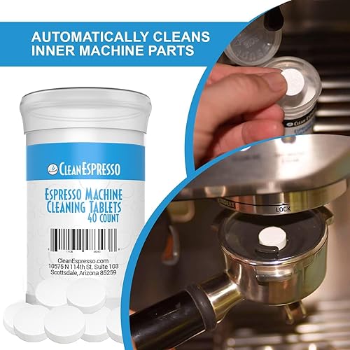 Miniatura 4 de CleanEspresso - Diseñado para el kit de limpieza Breville - 40 tabletas de limpieza compatibles con Breville + 2 filtros de agua para máquina de