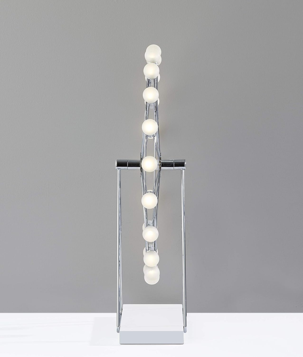 Adesso Home 2120-22 Transitional LED Table Lamp from Coney Collection in Chrome Finish, 5.25 inches, Large, Bronze