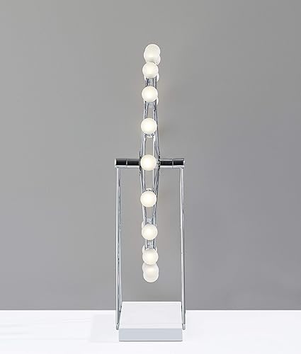 Miniatura 6 de Adesso Home 2120-22 Lámpara de mesa LED de transición de la colección Coney en acabado cromado, 5.25 pulgadas, grande, bronce