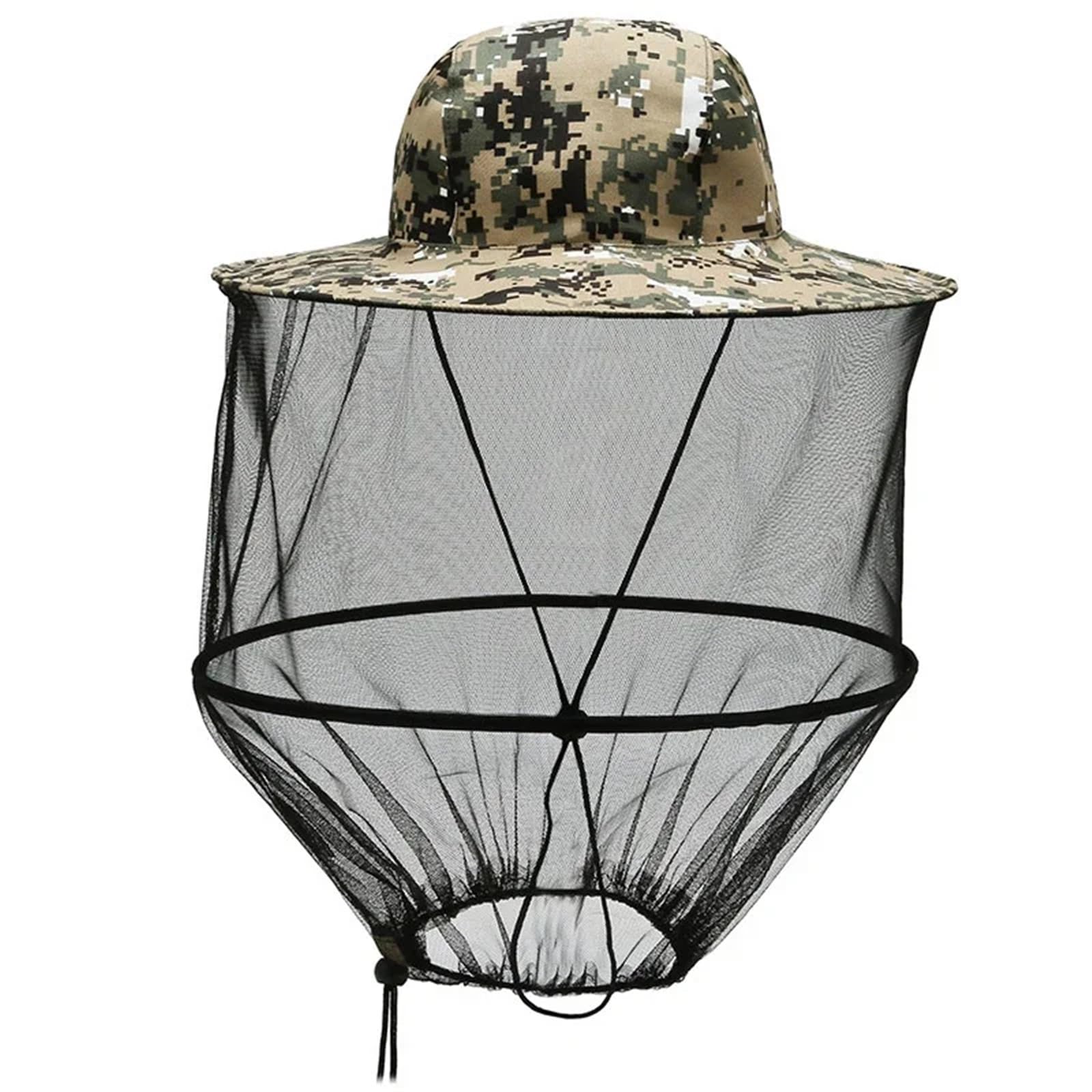 Cappello con zanzariera da esterno, Cappello zanzariera Apicoltura Campeggio Viso Collo ion Multicolor(Color 7)