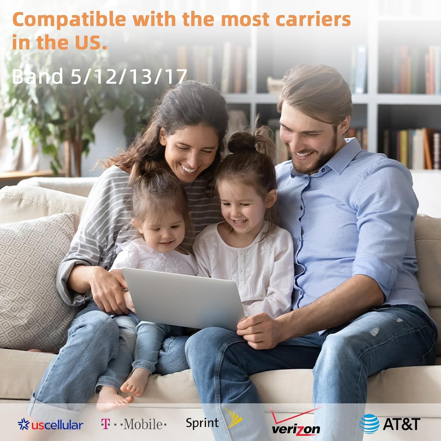 Photo 1 of Cell Phone Booster for Home & Multi-Room,Up to 9000 sq ft,Cell Phone Signal Booster for Band 5/12/13/17,Boost 5G 4G Data for All U.S. Carriers FCC Approved Cell Signal Booster