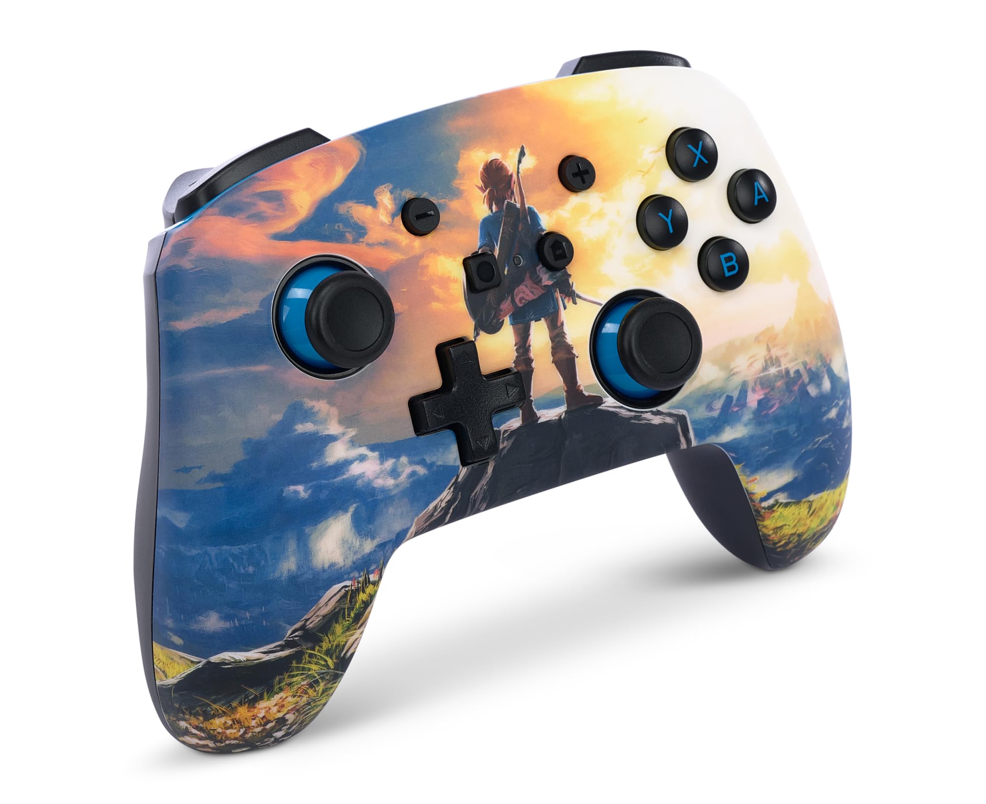 PowerA Controller wireless migliorato per Nintendo Switch/Switch 2/Switch Lite/OLED Model - Kingdom of Hyrule - Gamepad, controller di gioco, licenza ufficiale