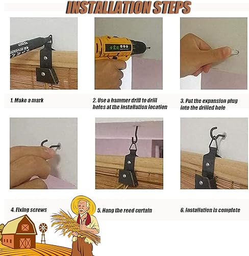 Miniatura 7 de Persianas enrollables de bambú retro, persianas enrollables de bambú, persianas enrollables de bambú, persianas enrollables de bambú para