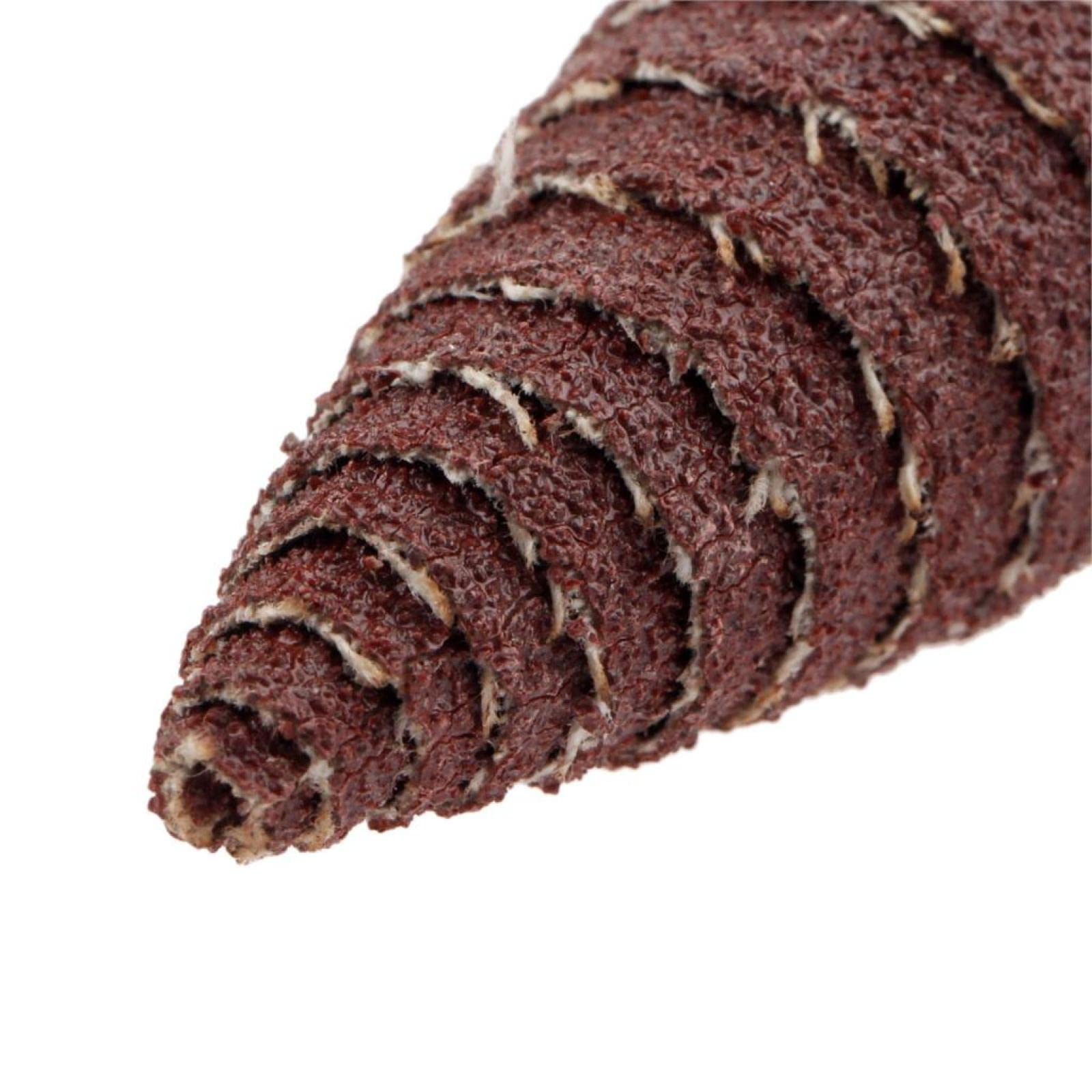 Szlifierka listkowa, 5 szt. papier ścierny stożkowe ściernice listkowe polerowanie polerowanie głowica szlifierska do narzędzia obrotowego 240 gradacja 6mm trzonek(25mm)