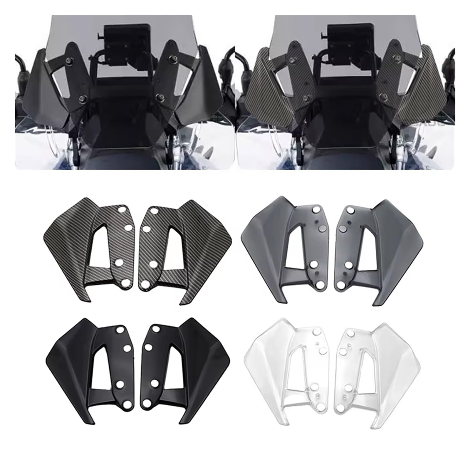 Parabrezza moto Parabrezza Per Moto | Per BMW R1300GS R 1300 GS ADV R1300 1300GS GS1300 2023 2024 Materiale PC carenatura deflettore parasole(Transparent)