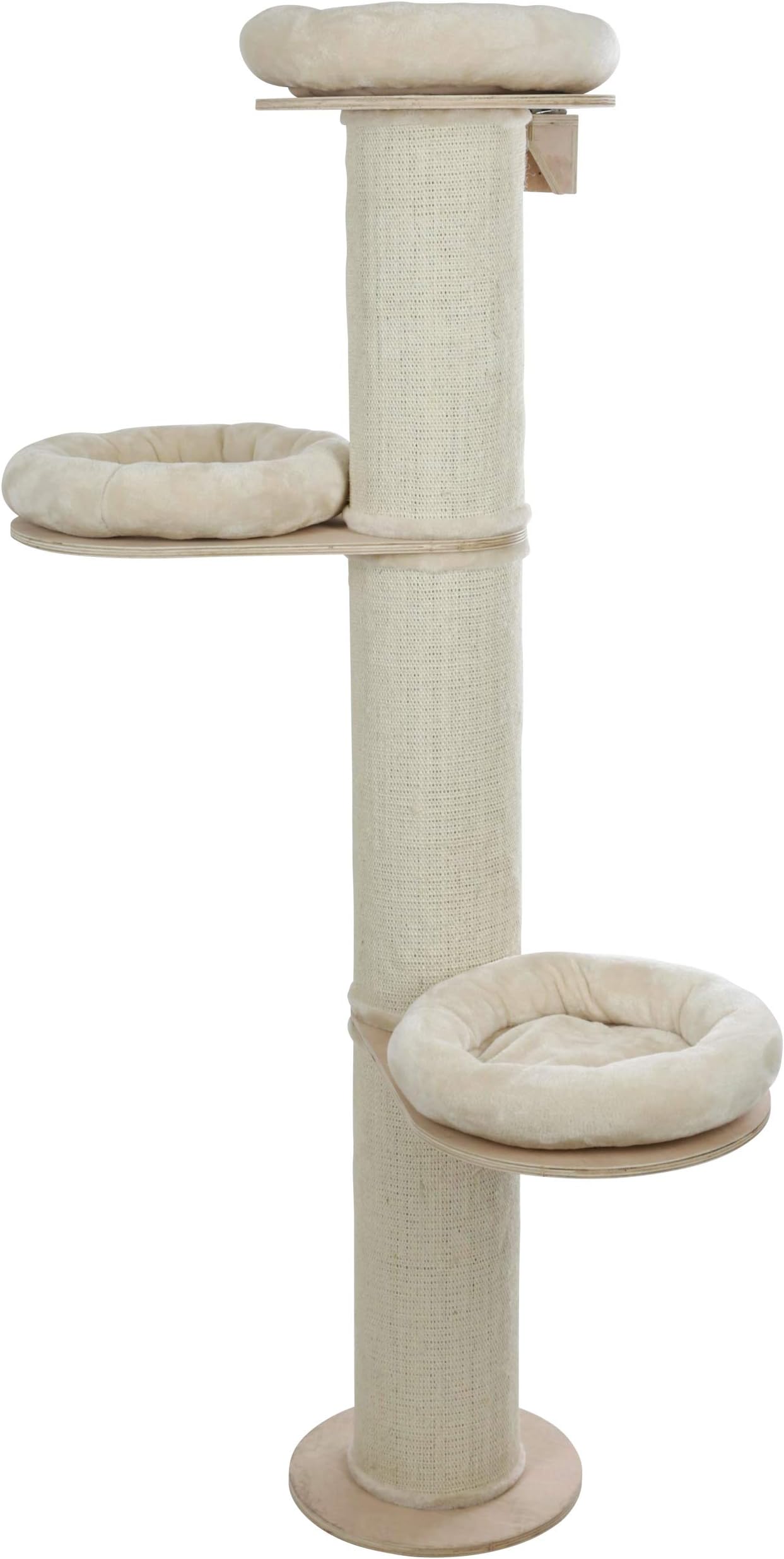 RHRQuality Cat tree for large cats Maine Coon Tower PLUS Beige floor to
