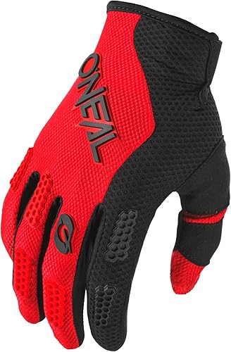 O'NEAL Element Glove - Ropa de carreras para hombre, negrorojo, 7.5