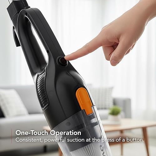 Miniatura 4 de OVENTE Aspiradora con cable 2 en 1, convertible a mano, ligera con motor de 400 W, potente succión y filtro HEPA lavable para el hogar, automóvil,