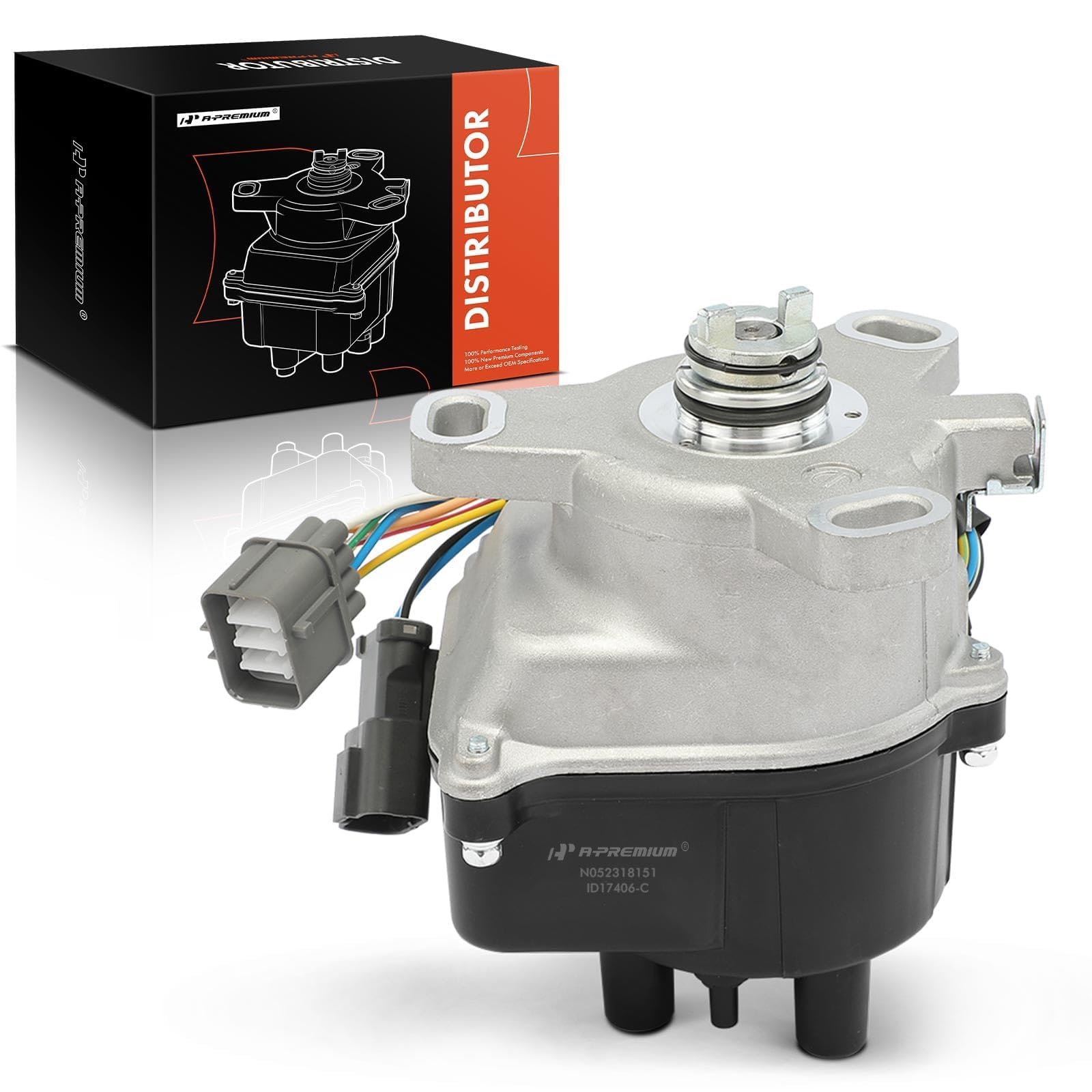 A-Premium Electronic Distributor Compatible with Acura Integra Special Edition 1995, LS/LR 1994-1995, GS/GS-R/LS/RS 1992-1993, Fit for TD-55U, TD-46U