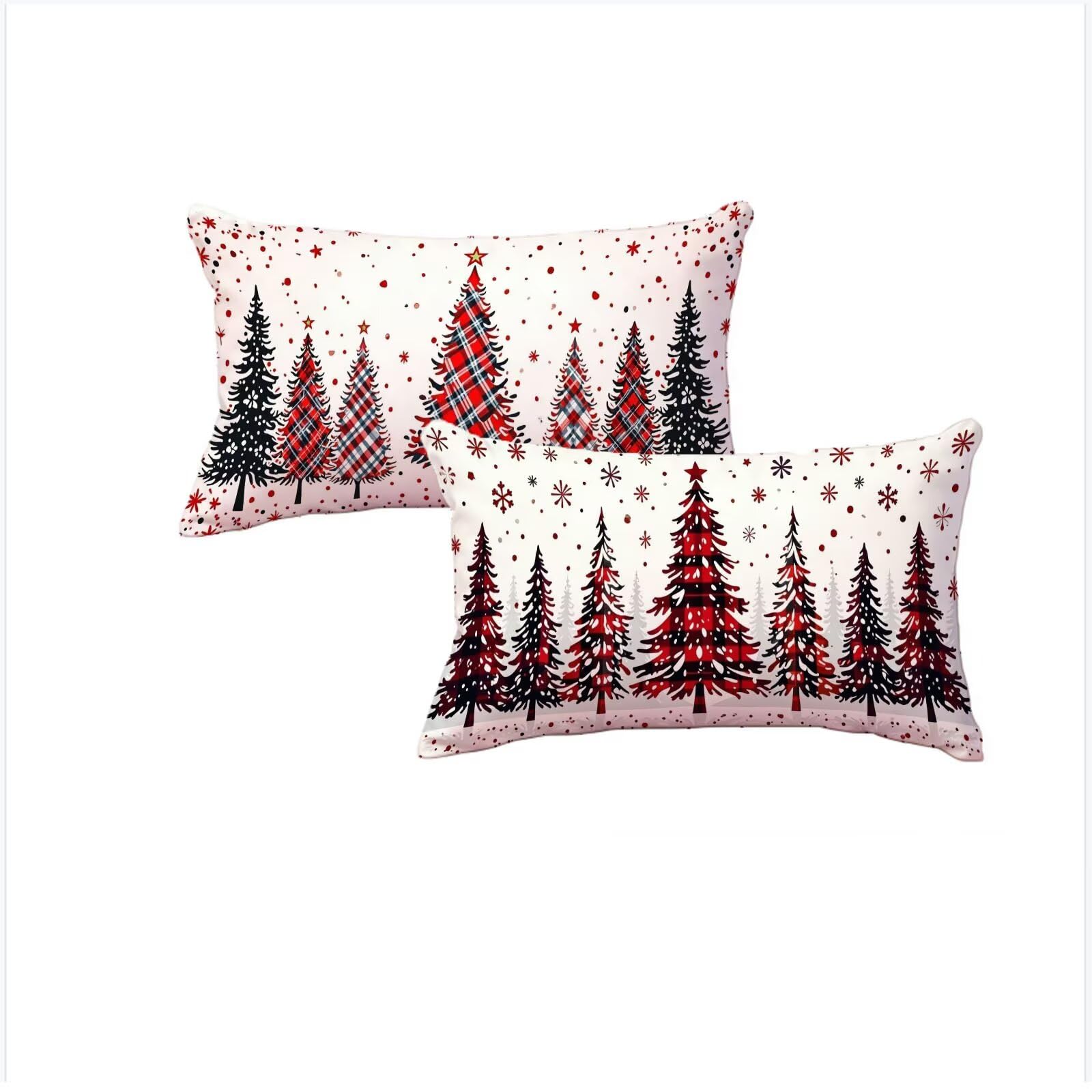 Housse coussin 60x90cm de Noël pour décoration de canapé salon