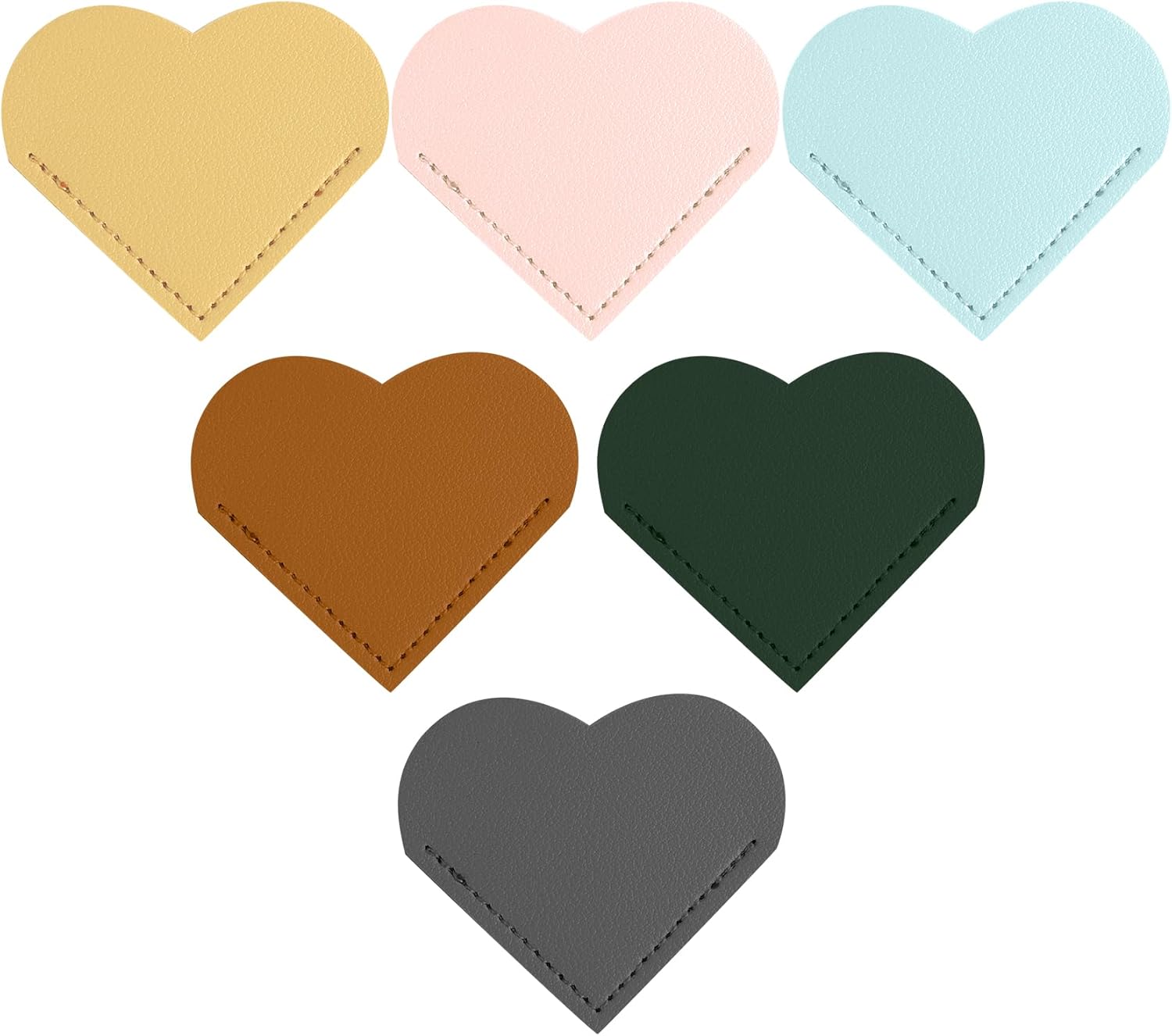 Bookmarks,Cute Bookmarks,Bookmarks for Book Lovers,Book Marks for Reading,Fall Gifts,Gifts Under 10 Dollars,Small Gifts for Women,Teacher Appreciation Gifts,Leather Heart Bookmark,Book Club Gifts