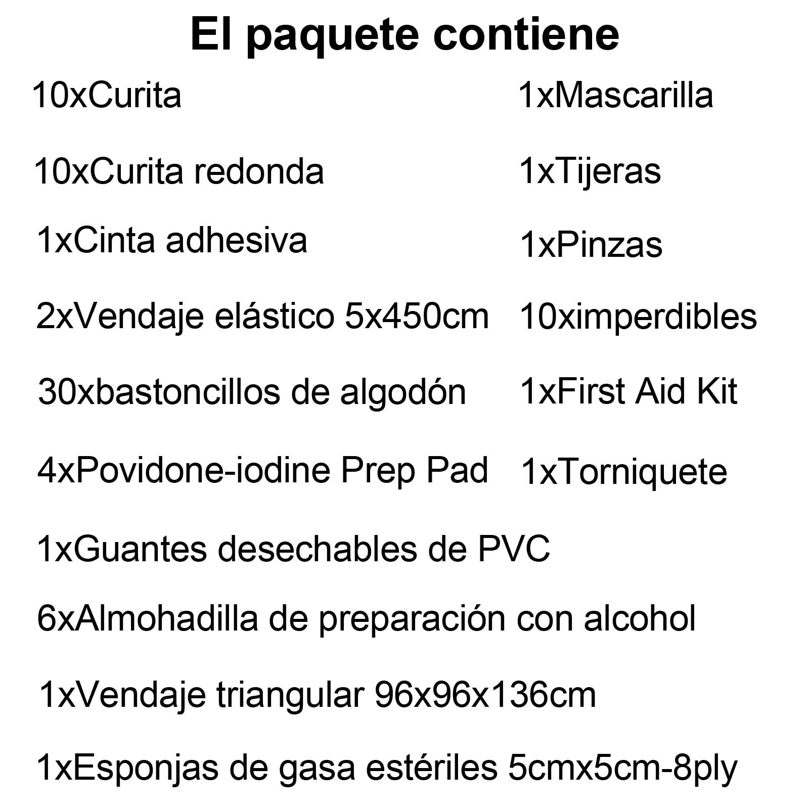 Botiquín de Primeros Auxilios 80 Piezas Mini Kit para Coche Moto Viaje Hogar