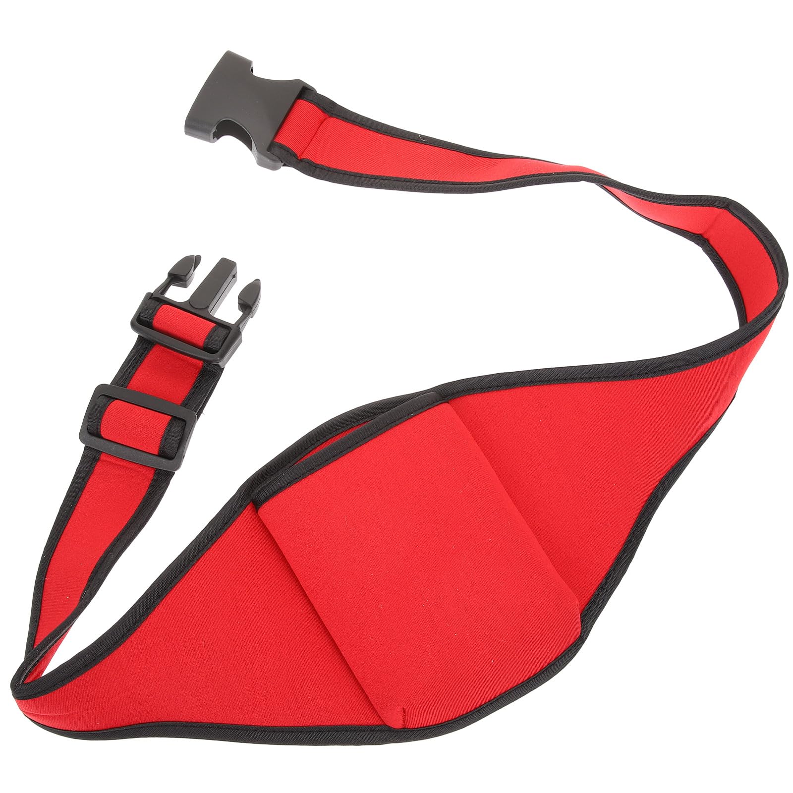 Borsa Cintura per Microfono Fitness in Fibra di Poliestere Rossa, Portamicrofono Sicuro e Discreto per Sport e Palcoscenico